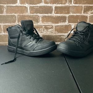 Steel toe work boots